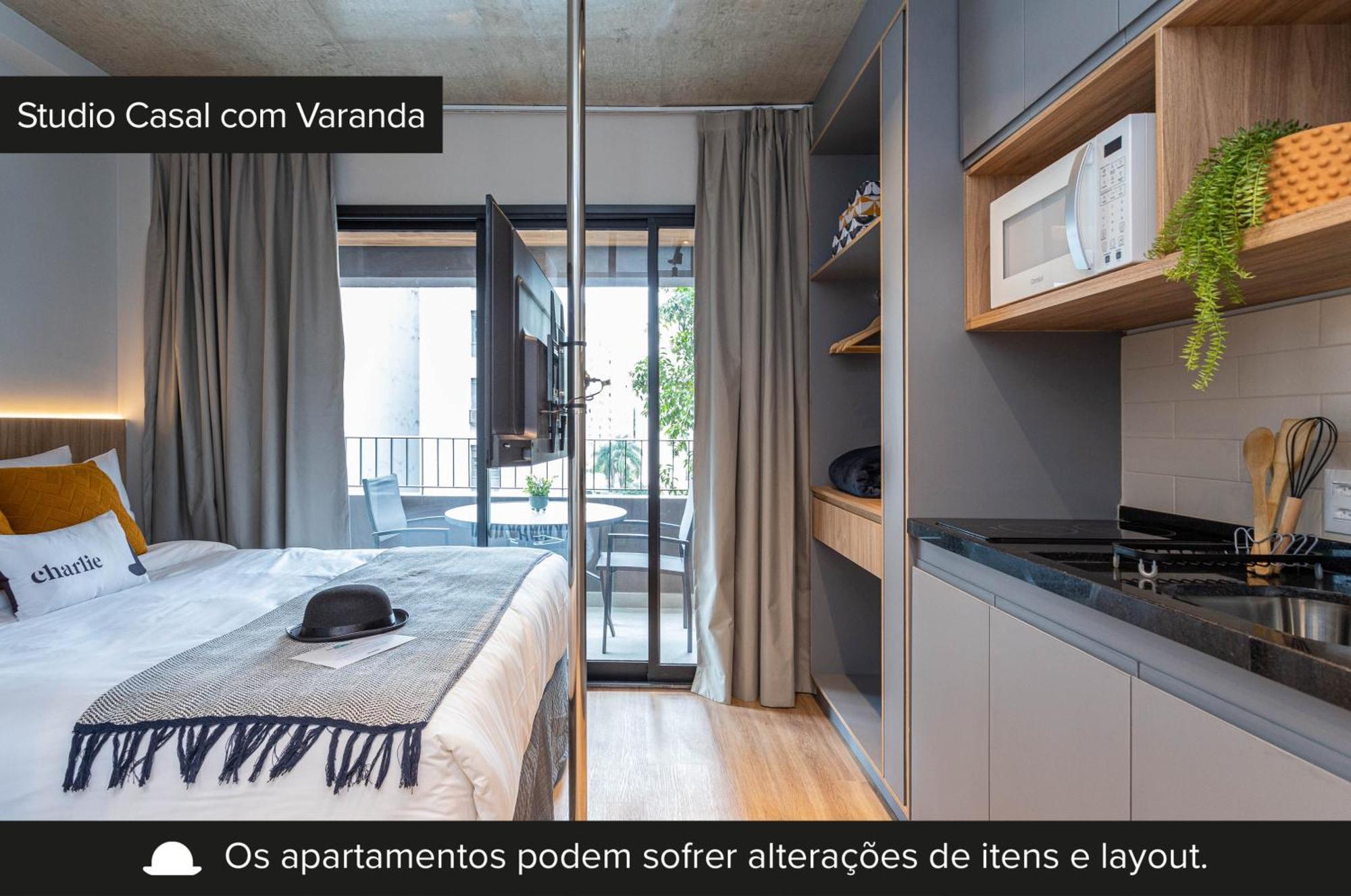 サンパウロCharlie Pamplona Jardim Paulistaアパートメント エクステリア 写真
